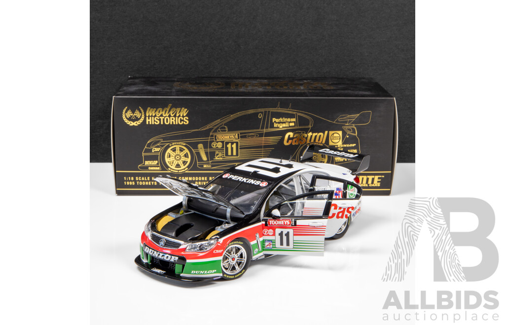 Biante Modern Historics Holden VF Commodore 1995 Tooheys 1000 Winner Retrospective Livery Perkins/Ingall #11 131/1002 1:18 Scale Model Car - Double Signed COA