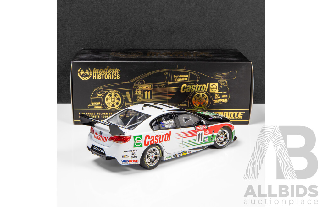 Biante Modern Historics Holden VF Commodore 1995 Tooheys 1000 Winner Retrospective Livery Perkins/Ingall #11 131/1002 1:18 Scale Model Car - Double Signed COA