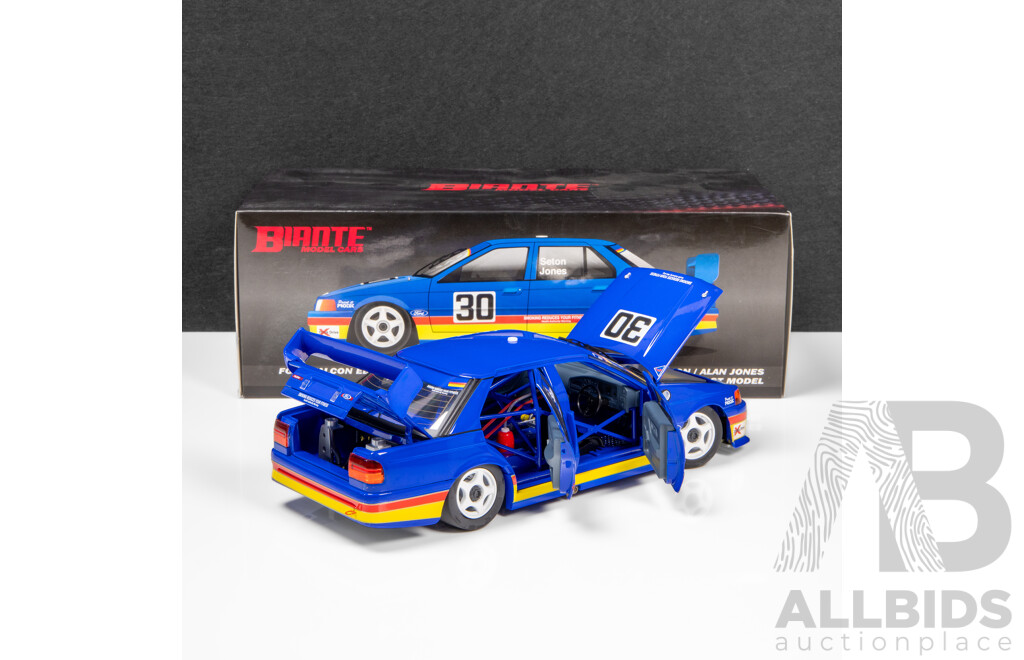 Biante 1992 Ford EB Falcon Sandown 500 EB Debut Seton/Jones Blue #30 442/684 1:18 Scale Model Car