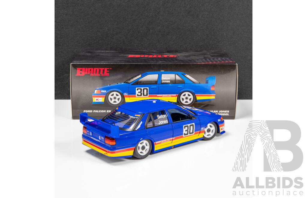 Biante 1992 Ford EB Falcon Sandown 500 EB Debut Seton/Jones Blue #30 442/684 1:18 Scale Model Car