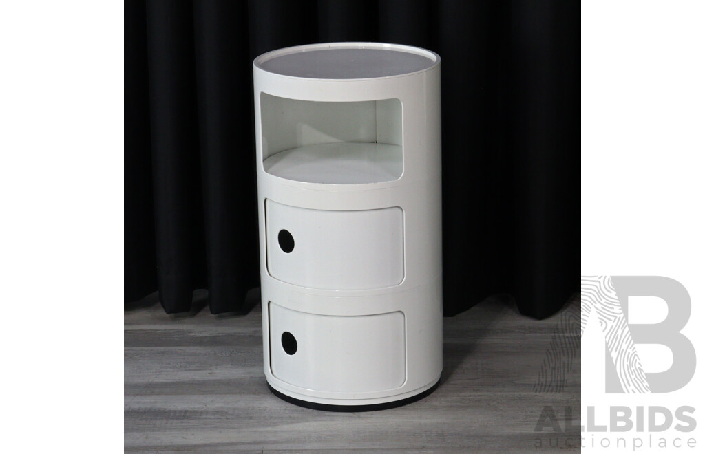 Plastic Three Tier Barrel Bedside
