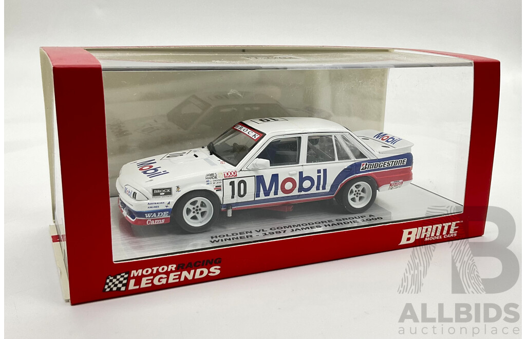 Boxed Biante Motor Racing Legends Holden VL Commodore Group a Winner 1987 Hardie 1000, 1:43 Scale