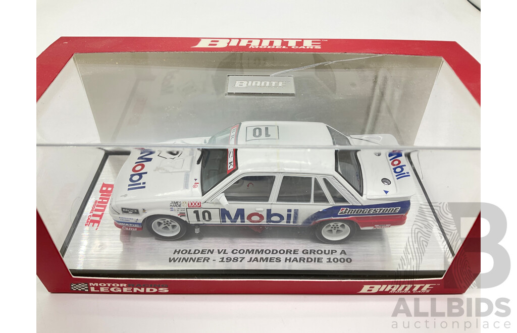 Boxed Biante Motor Racing Legends Holden VL Commodore Group a Winner 1987 Hardie 1000, 1:43 Scale
