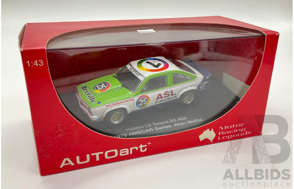 Boxed Autoart/Biante Motor Racing Legends Holden LX Torana SS A9X 1979 AMSCAR Series, Allan Moffatt, 1:43 Scale