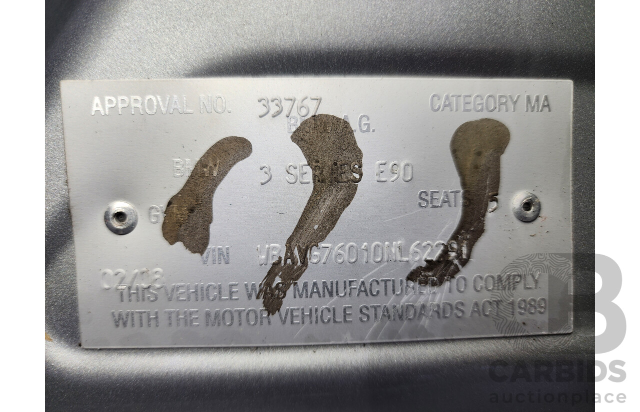 2/2008 Bmw 3 20i Executive E90 08 UPGRADE 4d Sedan Silver 2.0L