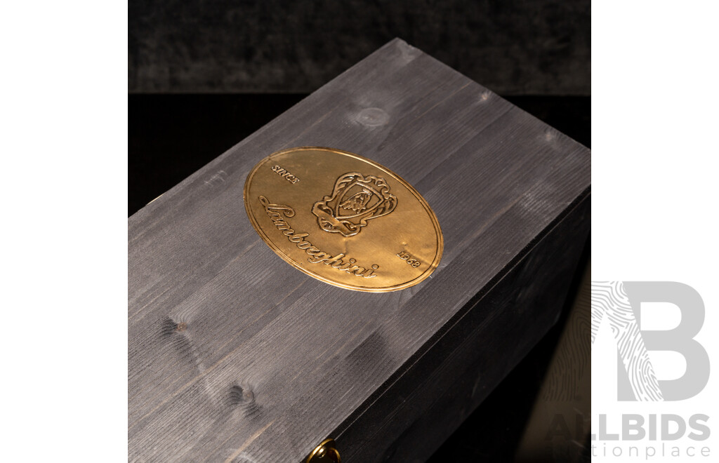 Jeroboam Lamborghini The Legend Metodo Classico Vintage Organic Sparkling Pinot Noir - 3L Bottle in Wooden Box - RRP $1,500