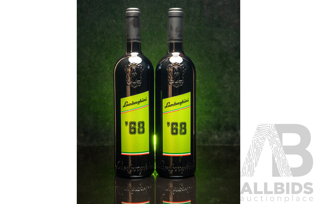 Lamborghini 68 Umbria Cabernet Sauvignon Merlot Sangiovese 750ml - Lot of Two Bottles - RRP $336