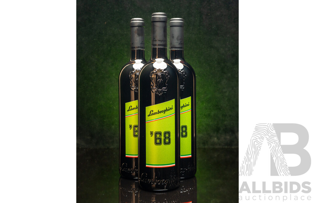 Lamborghini 68 Umbria Cabernet Sauvignon Merlot Sangiovese 750ml - Lot of Three Bottles - RRP $504