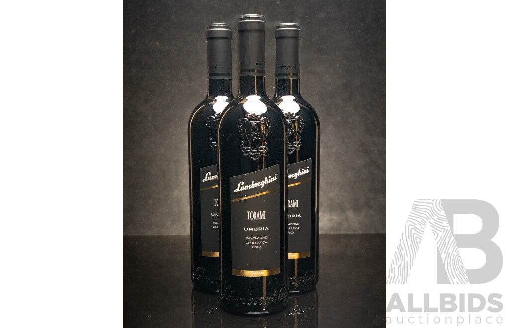 Lamborghini Torami Cabernet Sauvignon Sangiovese 750ml - Lot of Three Bottles - RRP $534