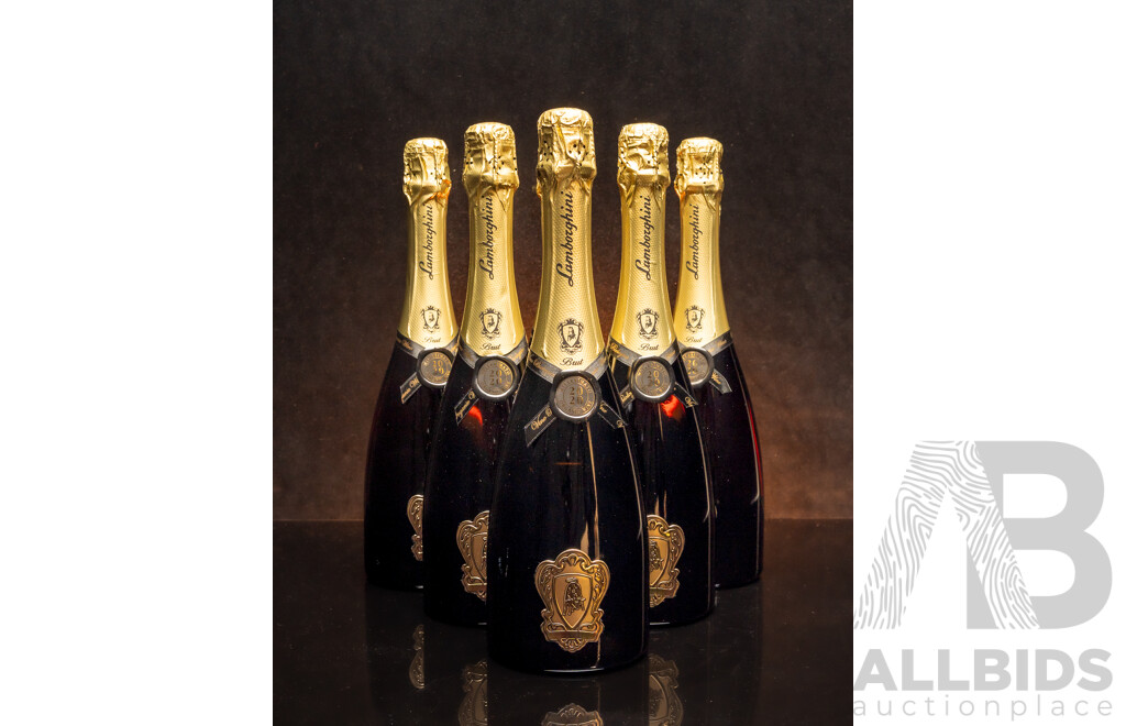 Lamborghini The Legend Metodo Classico Vintage Organic Sparkling Pinot Noir 750ml - Case of Six Bottles - Total RRP $1,734