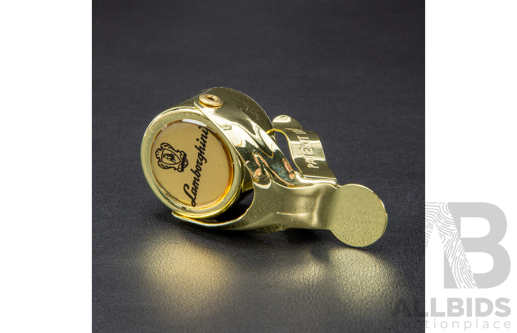 Lamborghini Wines Gift Pack Inc Lucite Branded Bucket, Six Flutes, Champagne Stopper and Gift Bag