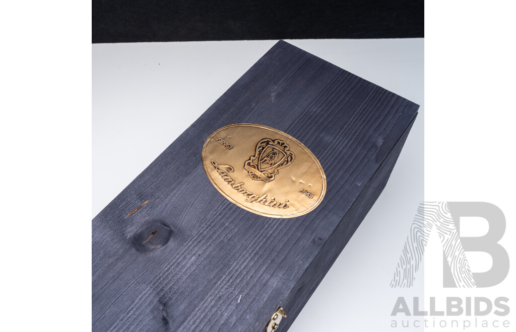 Jeroboam Lamborghini Gold Brut Pinot Noir Chardonnay NV - 3L Bottle in Wooden Box - RRP $1,085