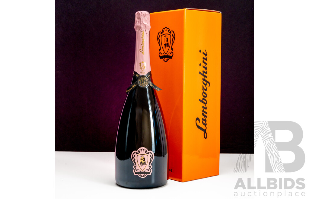 Magnum Lamborghini The Legend Rose Metodo Classico Vintage Organic Sparkling Pinot Noir 1.5L - RRP $578