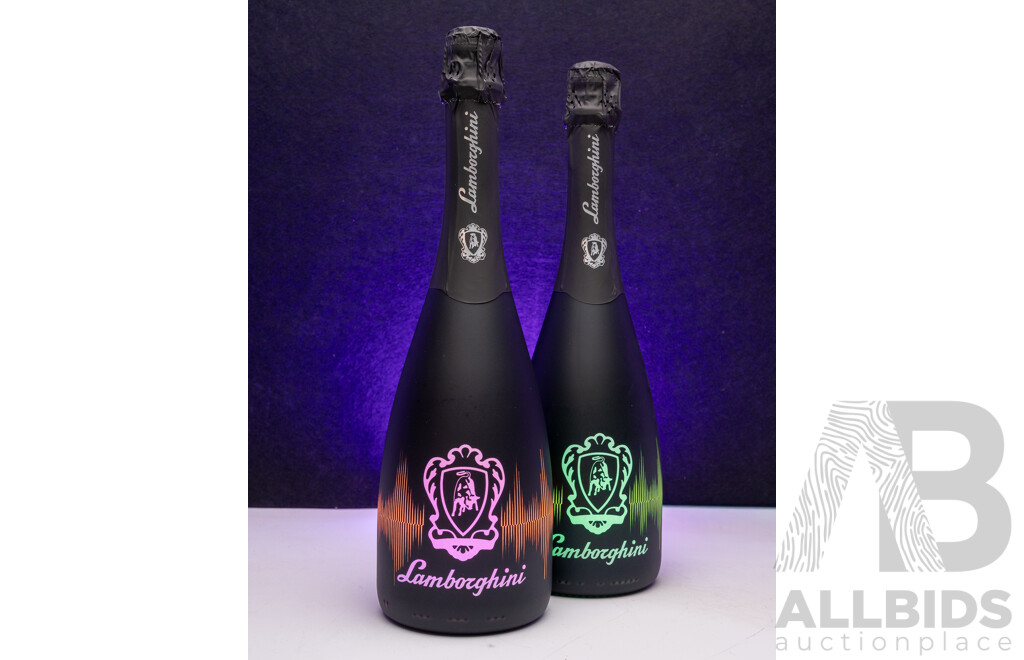 Lamborghini DJ Luminoso Pinot Noir Chardonnay Brut NV 750ml - Lot of 2 Bottles - Total RRP $578