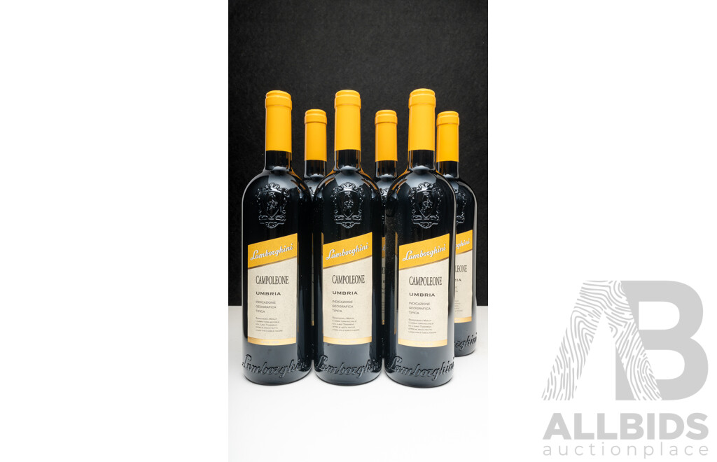 Lamborghini Campoleone Sangiovese Merlot 750ml - Case of 6 Bottles - Total RRP $894