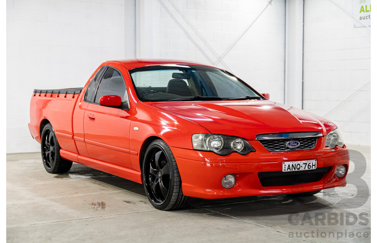6/2006 Ford Falcon XLS BF Utility Super Cab Vixen Red 4.0L