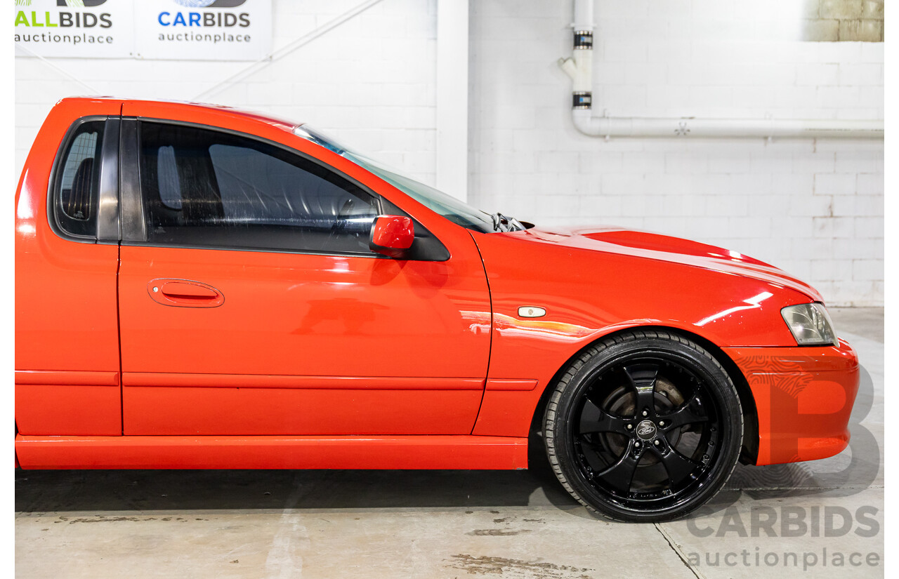6/2006 Ford Falcon XLS BF Utility Super Cab Vixen Red 4.0L