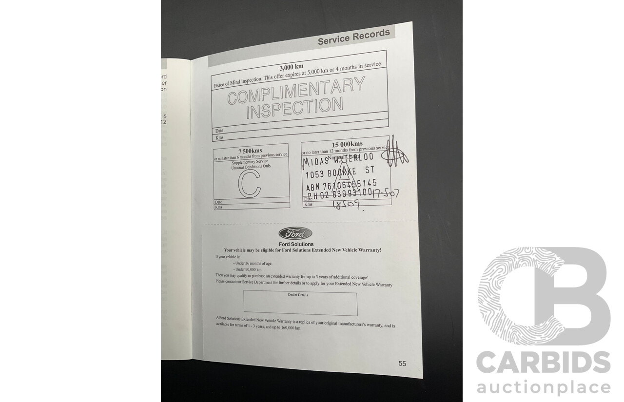 6/2006 Ford Falcon XLS BF Utility Super Cab Vixen Red 4.0L