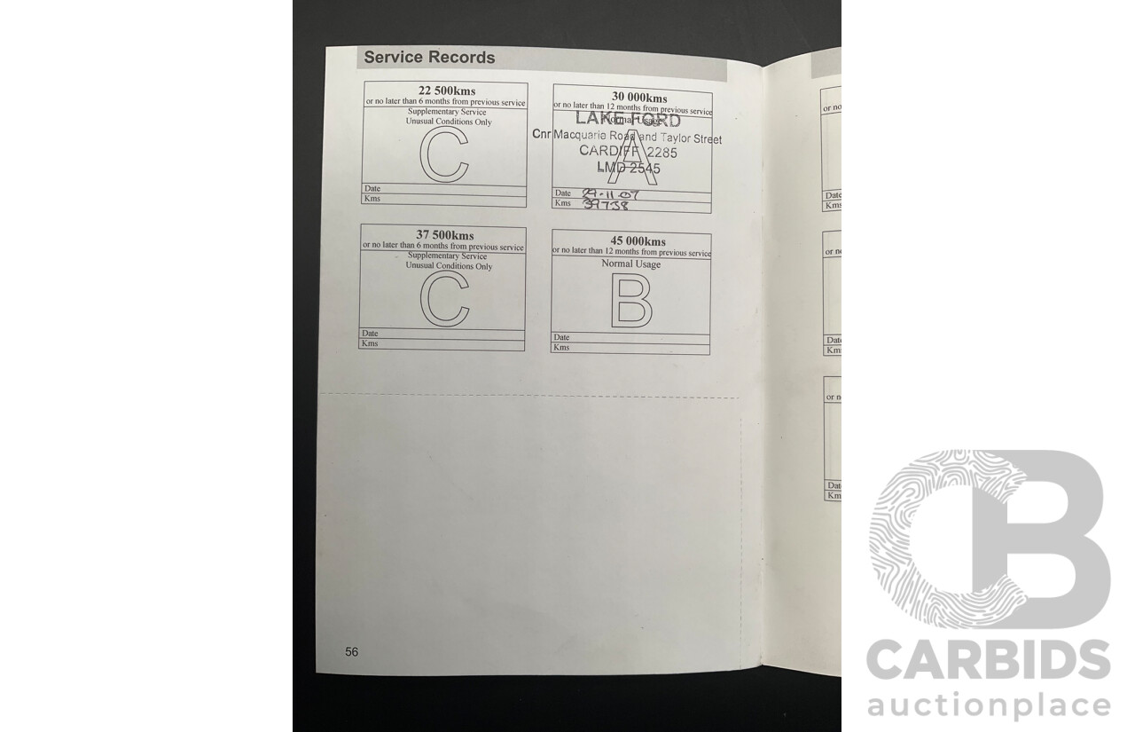 6/2006 Ford Falcon XLS BF Utility Super Cab Vixen Red 4.0L