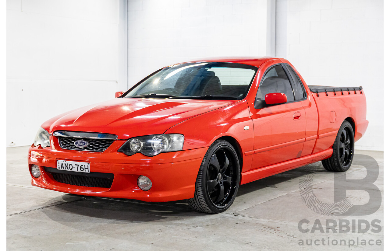 6/2006 Ford Falcon XLS BF Utility Super Cab Vixen Red 4.0L