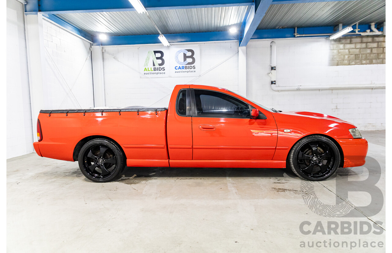 6/2006 Ford Falcon XLS BF Utility Super Cab Vixen Red 4.0L
