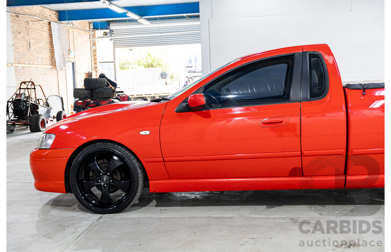 6/2006 Ford Falcon XLS BF Utility Super Cab Vixen Red 4.0L
