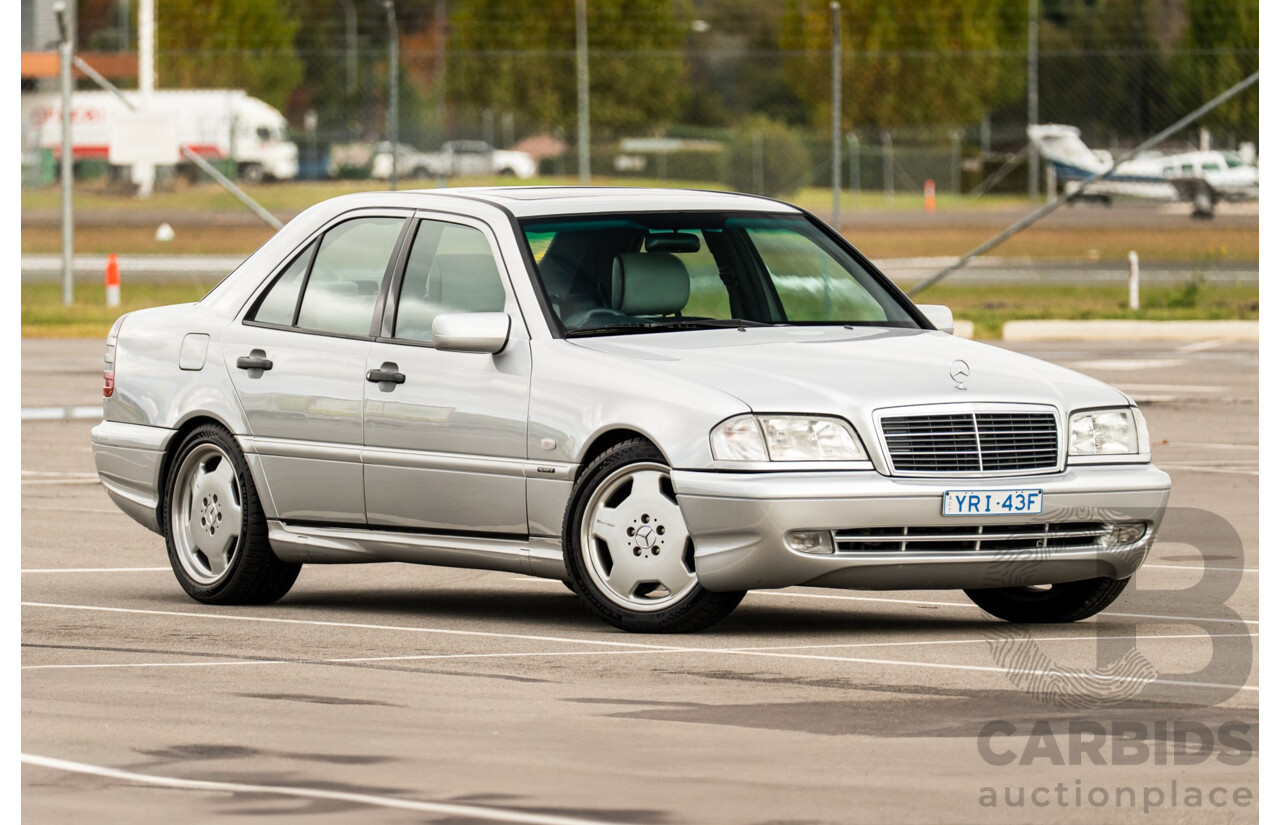 7/1998 Mercedes Benz C43 AMG W202 4d Saloon Zircon Silver Metallic V8 4.3L