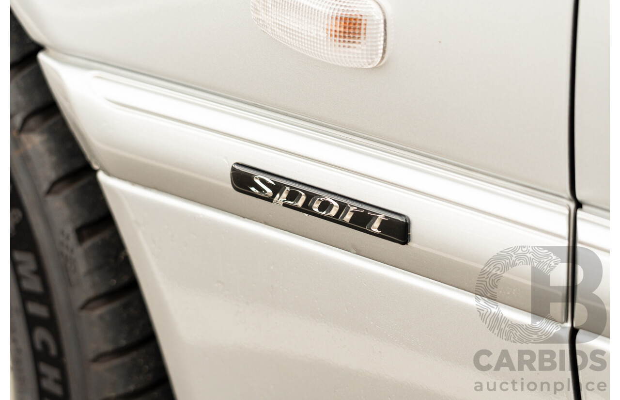 7/1998 Mercedes Benz C43 AMG W202 4d Saloon Zircon Silver Metallic V8 4.3L