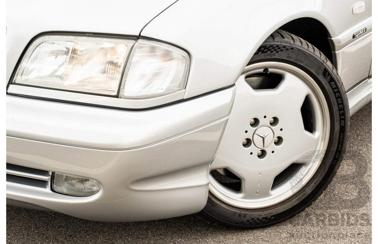 7/1998 Mercedes Benz C43 AMG W202 4d Saloon Zircon Silver Metallic V8 4.3L