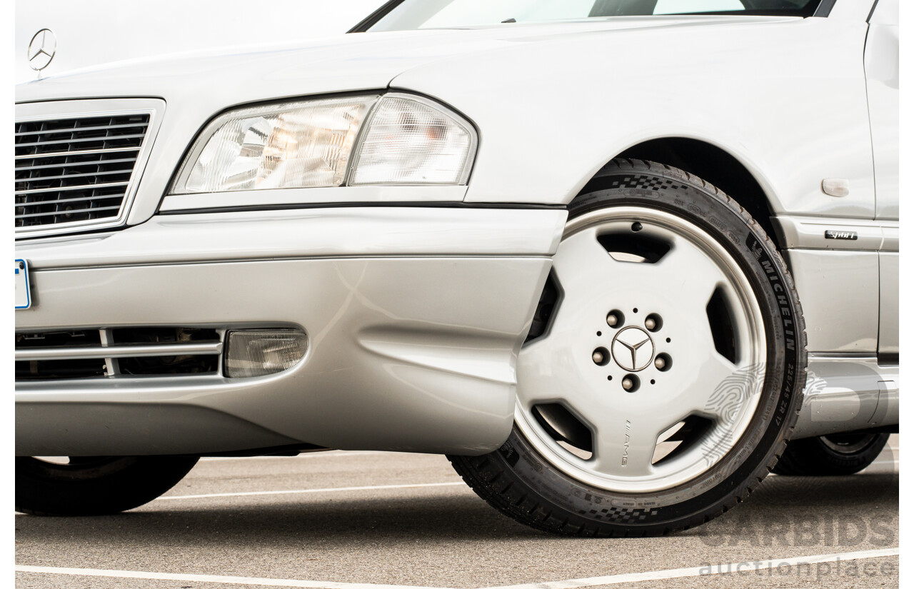 7/1998 Mercedes Benz C43 AMG W202 4d Saloon Zircon Silver Metallic V8 4.3L