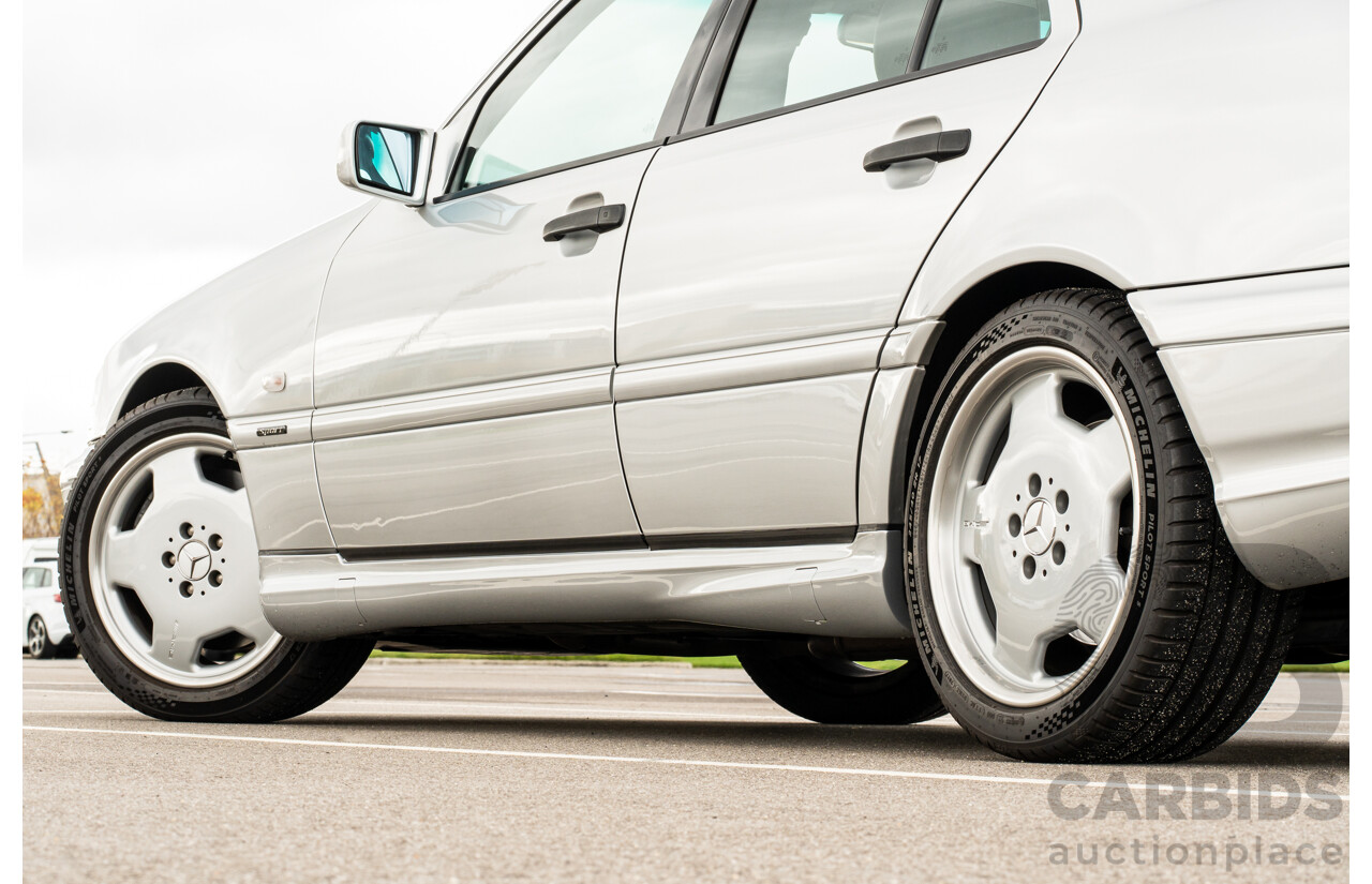 7/1998 Mercedes Benz C43 AMG W202 4d Saloon Zircon Silver Metallic V8 4.3L