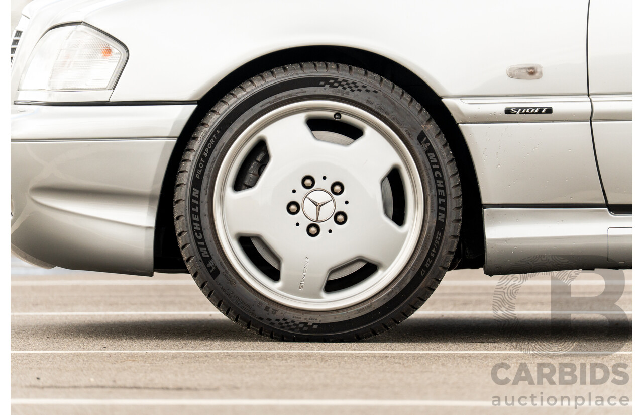 7/1998 Mercedes Benz C43 AMG W202 4d Saloon Zircon Silver Metallic V8 4.3L