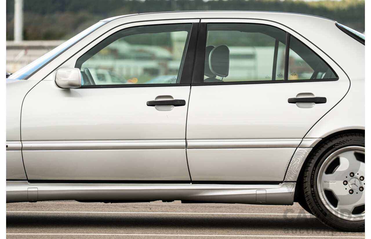 7/1998 Mercedes Benz C43 AMG W202 4d Saloon Zircon Silver Metallic V8 4.3L