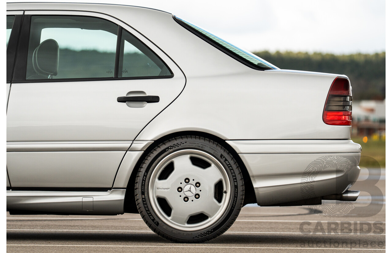 7/1998 Mercedes Benz C43 AMG W202 4d Saloon Zircon Silver Metallic V8 4.3L