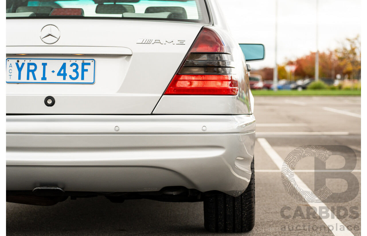 7/1998 Mercedes Benz C43 AMG W202 4d Saloon Zircon Silver Metallic V8 4.3L