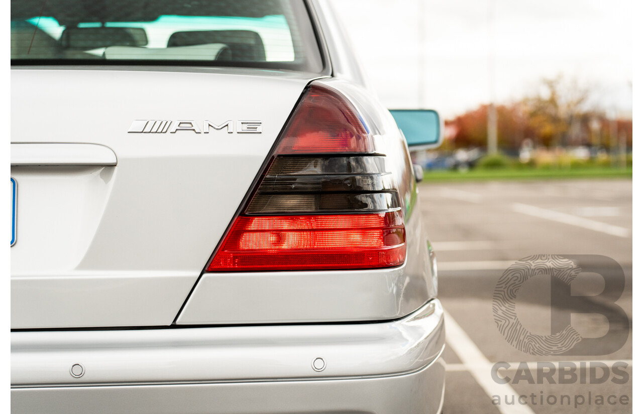 7/1998 Mercedes Benz C43 AMG W202 4d Saloon Zircon Silver Metallic V8 4.3L