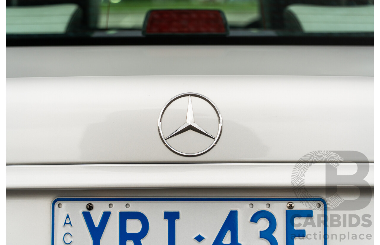 7/1998 Mercedes Benz C43 AMG W202 4d Saloon Zircon Silver Metallic V8 4.3L