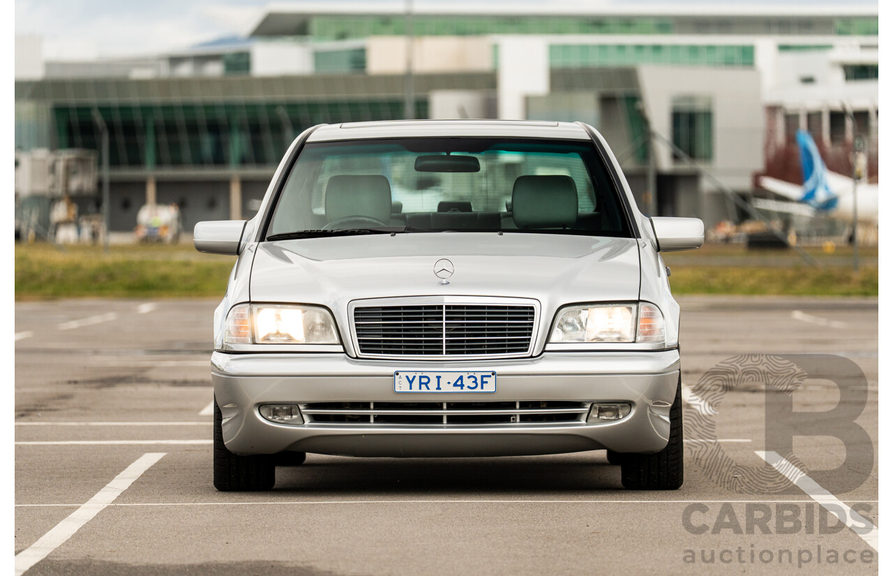 7/1998 Mercedes Benz C43 AMG W202 4d Saloon Zircon Silver Metallic V8 4.3L