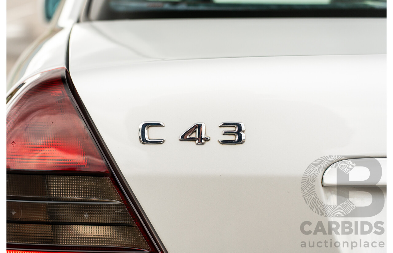 7/1998 Mercedes Benz C43 AMG W202 4d Saloon Zircon Silver Metallic V8 4.3L