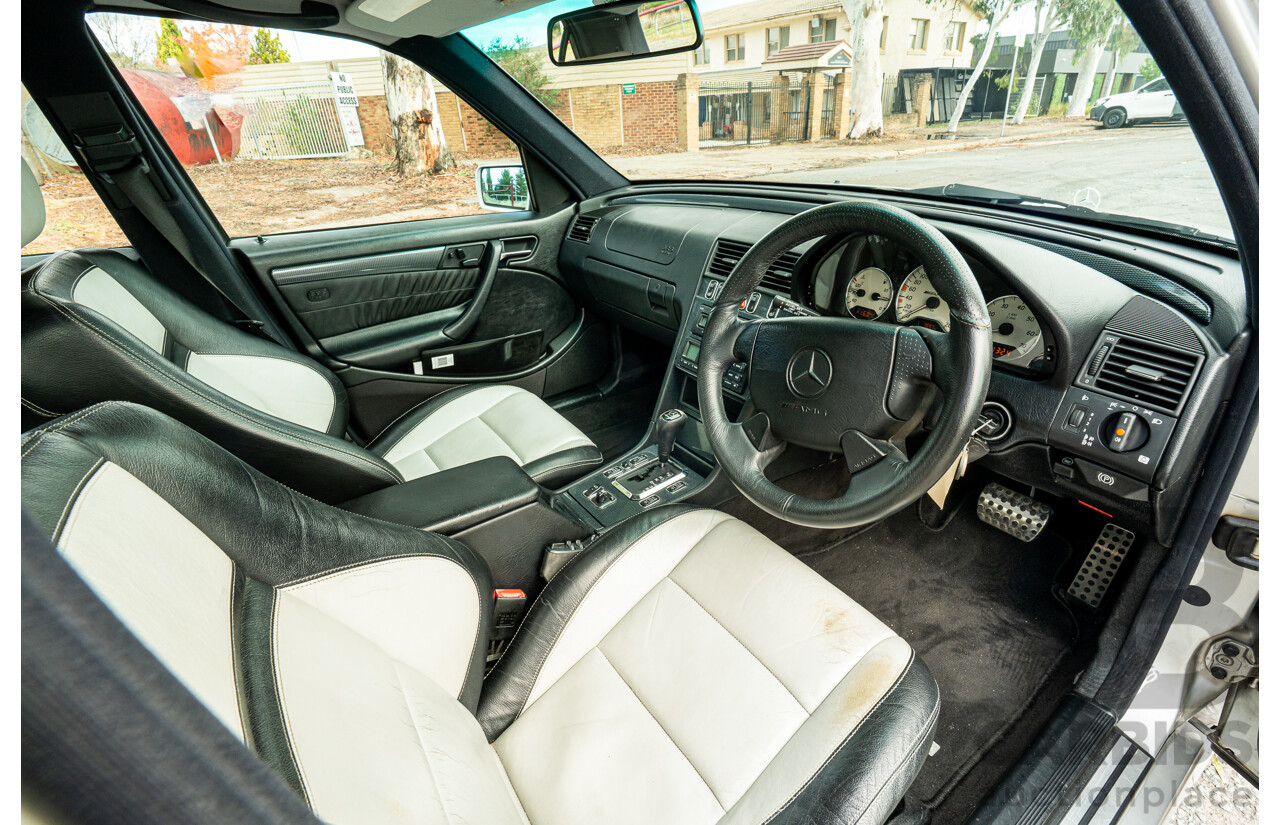 7/1998 Mercedes Benz C43 AMG W202 4d Saloon Zircon Silver Metallic V8 4.3L