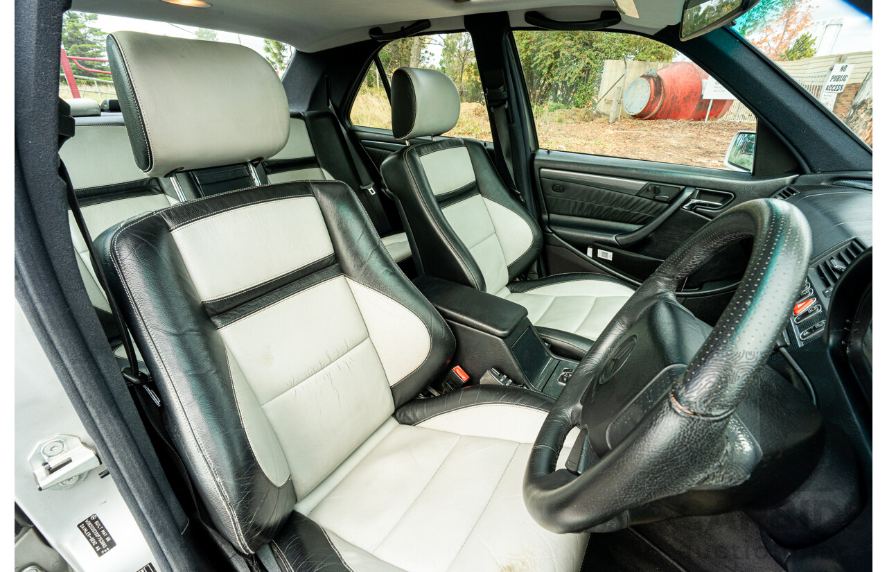 7/1998 Mercedes Benz C43 AMG W202 4d Saloon Zircon Silver Metallic V8 4.3L