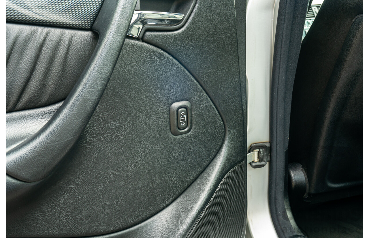 7/1998 Mercedes Benz C43 AMG W202 4d Saloon Zircon Silver Metallic V8 4.3L