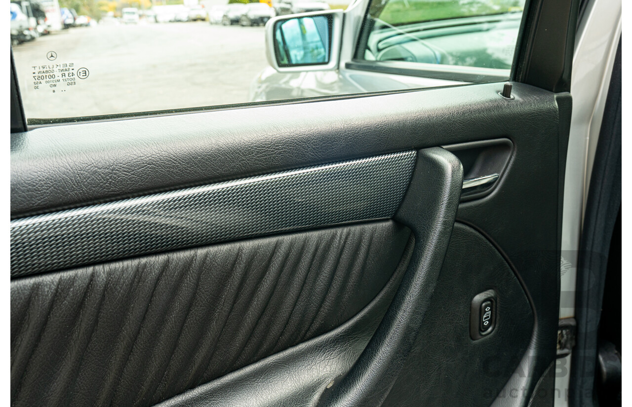 7/1998 Mercedes Benz C43 AMG W202 4d Saloon Zircon Silver Metallic V8 4.3L