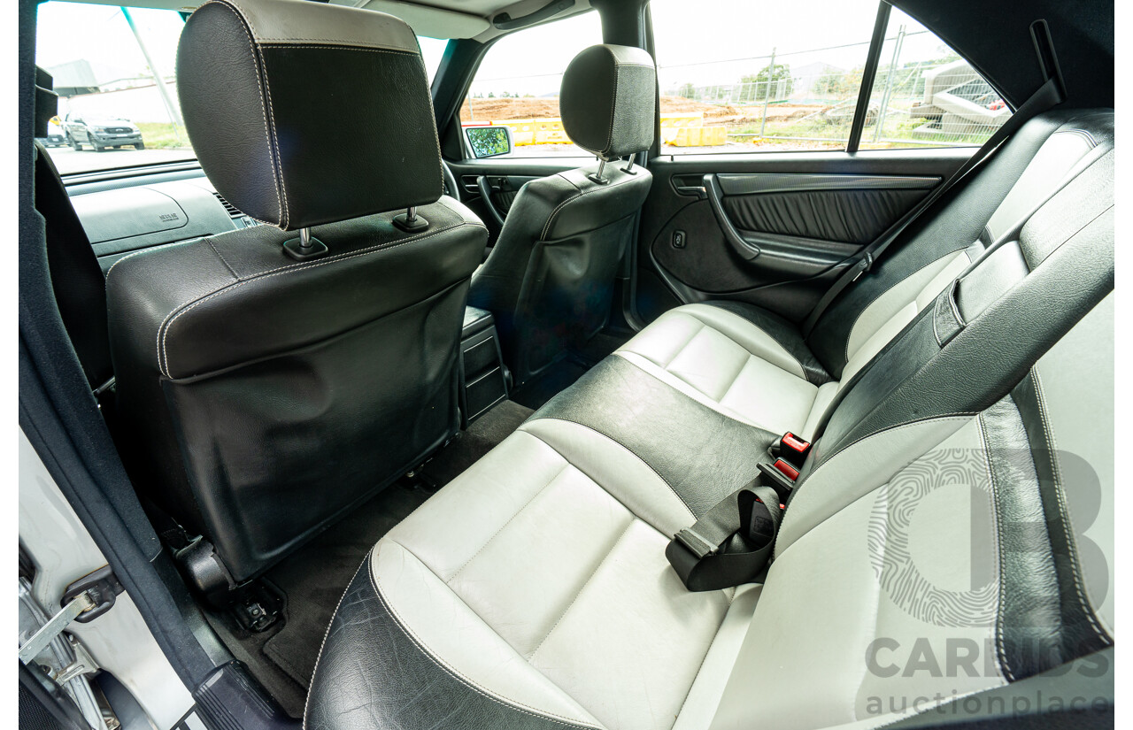 7/1998 Mercedes Benz C43 AMG W202 4d Saloon Zircon Silver Metallic V8 4.3L