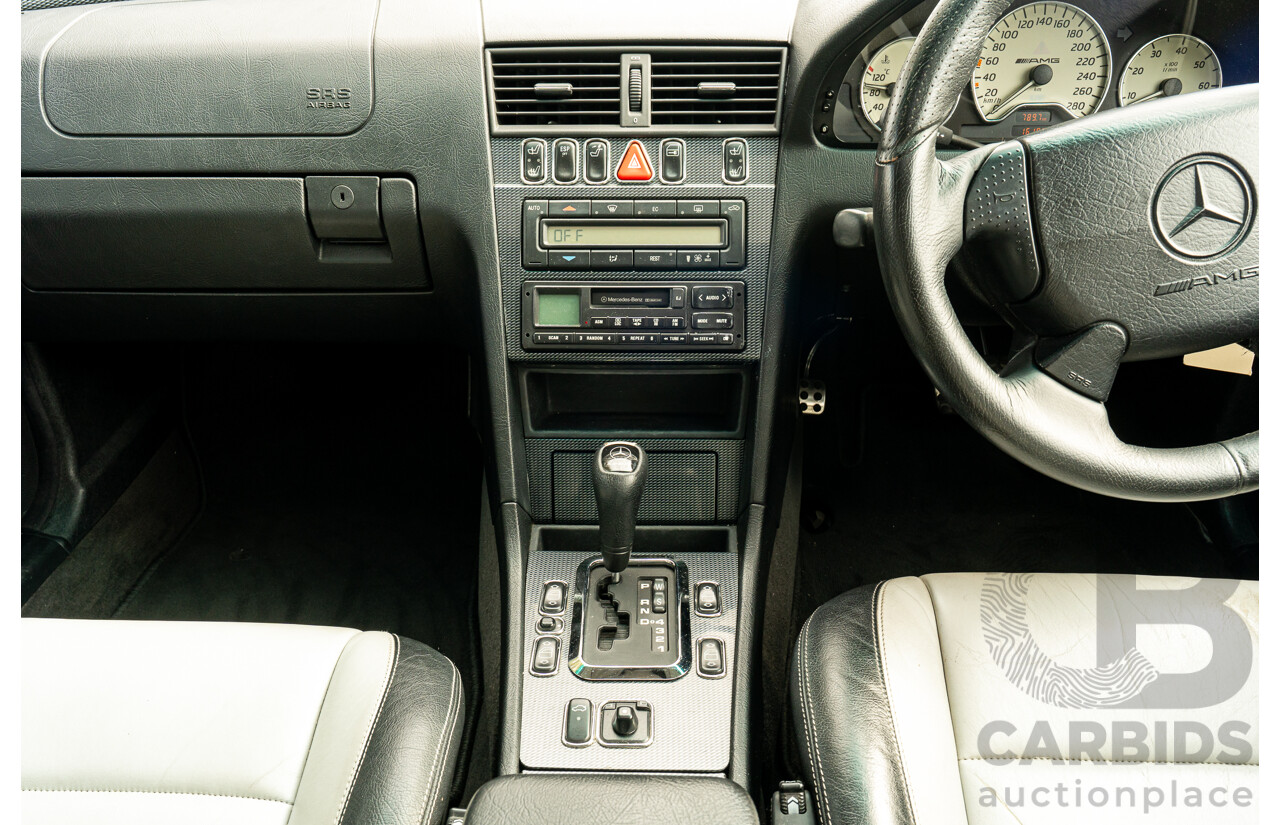 7/1998 Mercedes Benz C43 AMG W202 4d Saloon Zircon Silver Metallic V8 4.3L