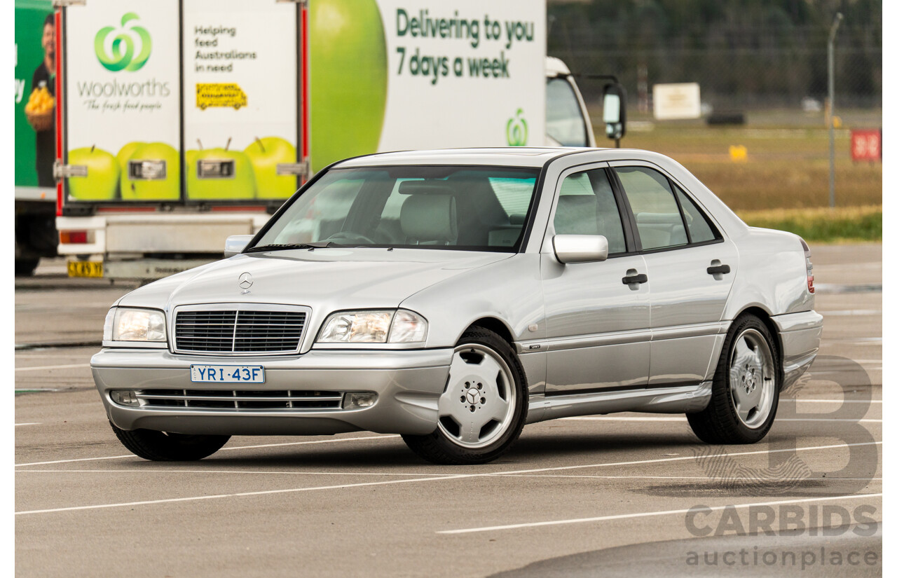 7/1998 Mercedes Benz C43 AMG W202 4d Saloon Zircon Silver Metallic V8 4.3L