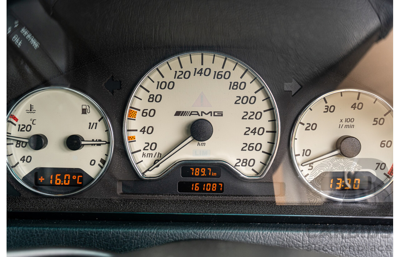 7/1998 Mercedes Benz C43 AMG W202 4d Saloon Zircon Silver Metallic V8 4.3L