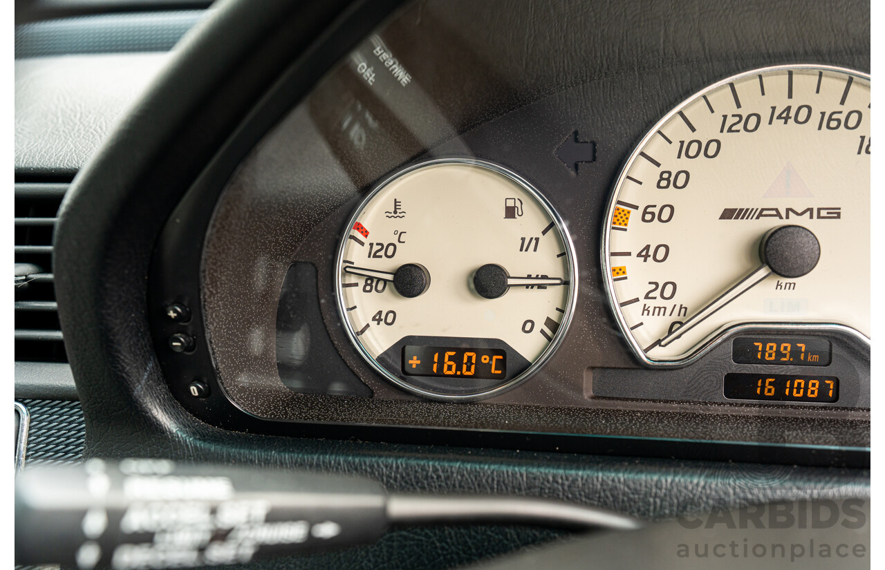 7/1998 Mercedes Benz C43 AMG W202 4d Saloon Zircon Silver Metallic V8 4.3L