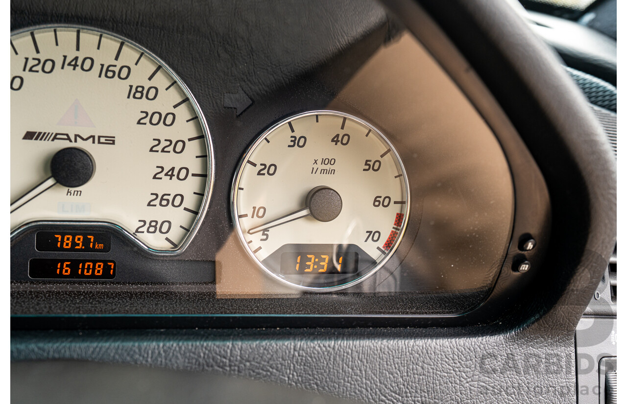 7/1998 Mercedes Benz C43 AMG W202 4d Saloon Zircon Silver Metallic V8 4.3L