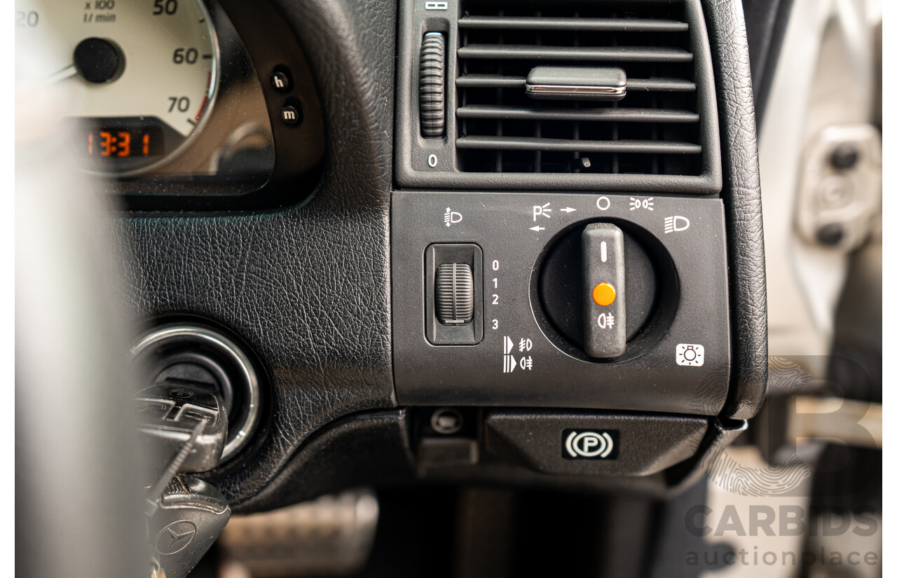 7/1998 Mercedes Benz C43 AMG W202 4d Saloon Zircon Silver Metallic V8 4.3L